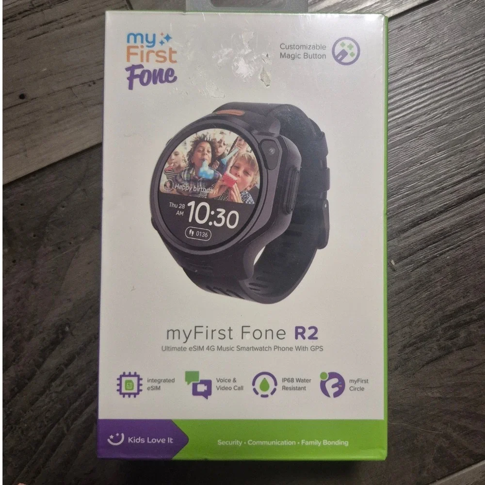 myFirst Fone R2 Kids 4G Smartwatch Phone GPS Music Camera Acai Purple KW1306